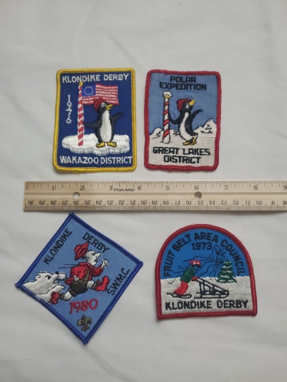 Boy Scout Klondike Derby And Polar Expedition Patches 4 Included Vintage 1970's